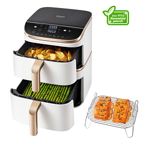 Cosori Turbo Tower Pro chytrá horkovzdušná fritéza 10,8 L, keramika, bílá