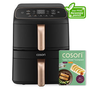 Cosori Turbo Tower Compact horkovzdušná fritéza 8,6 L, keramika, černá