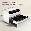 Cosori Dual Blaze Twin Fry Compact horkovzdušná fritéza 8,6 L, keramika, bílá