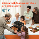 Cosori Dual Blaze TwinFry chytrá horkovzdušná fritéza 10 L, keramika, černá