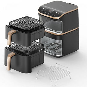 Cosori Turbo Tower Pro chytrá horkovzdušná fritéza 10,8l černá