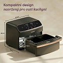 Cosori Dual Blaze Twin Fry Compact horkovzdušná fritéza 8,6 L, keramika, černá