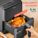 Cosori Dual Blaze 6.4L SMART horkovzdušná  fritéza + 5x špíz a gril. rošt, černá