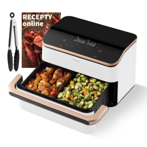 Cosori TF101S Dual blaze TwinFry 10l hozkovzdušná fritéza bílá