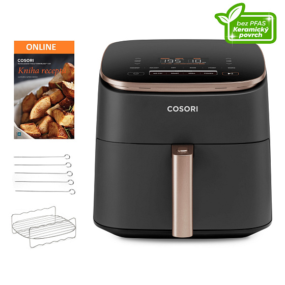 Cosori TurboBlaze Pro horkovzdušná fritéza 6L, keramika - černá